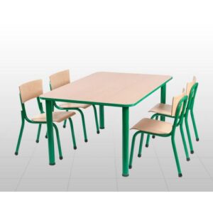 STOLIK 125x80 6 OS.Z KRZESŁAMI